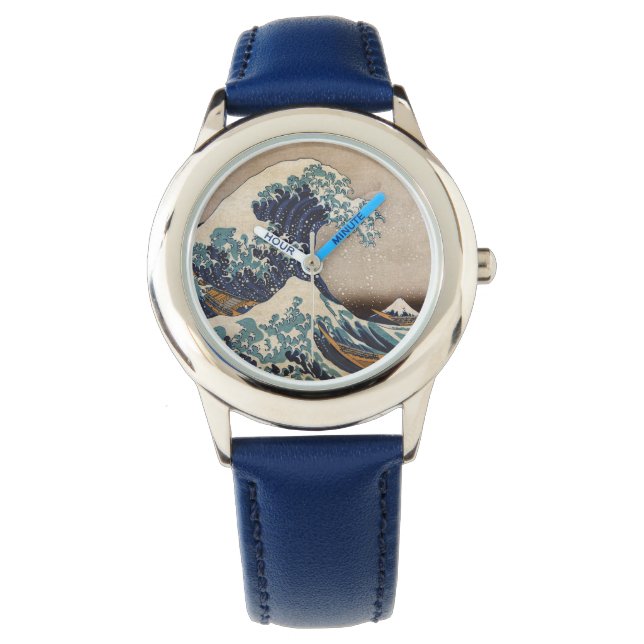 Die große Welle vor Kanagawa Armbanduhr (Vorderseite)