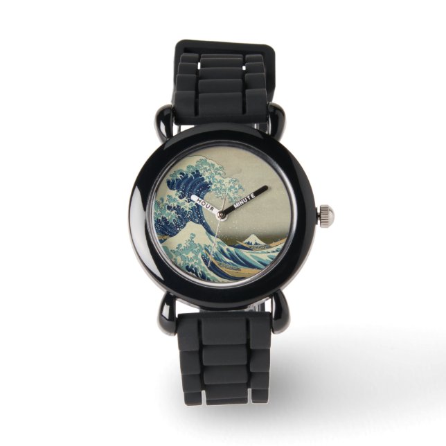 Die große Welle vor Kanagawa Armbanduhr (Vorderseite)
