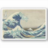 Die große Welle vor Kanagawa Aufkleber (Vorderseite)