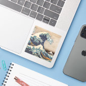 Die große Welle vor Kanagawa Aufkleber (Laptop mit iPhone)