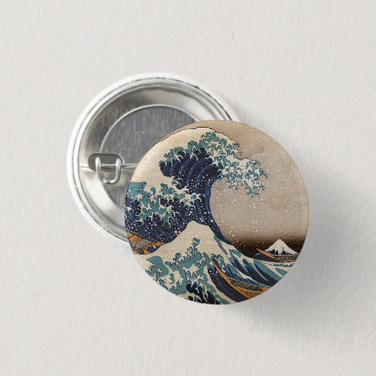 Die große Welle vor Kanagawa Button (Vorne & Hinten)