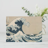 Die große Welle vor Kanagawa Dankeskarte (Stehend Vorderseite)