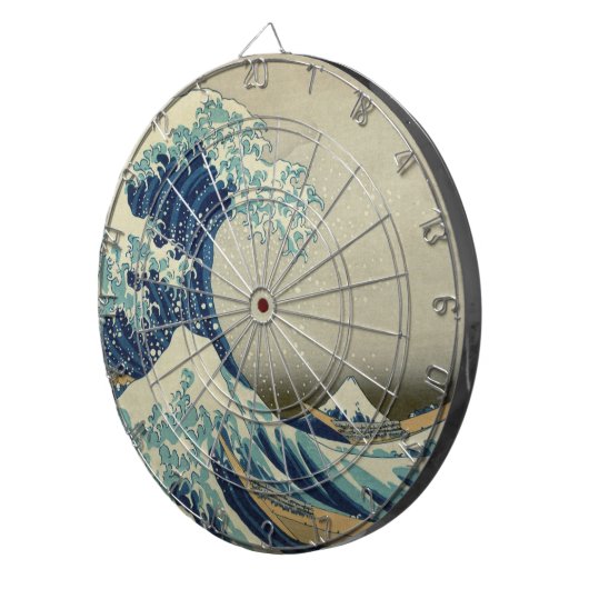 Die große Welle vor Kanagawa Dartscheibe (Vorderseite rechts)