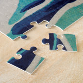 Die große Welle vor Kanagawa, dem japanischen Holz Puzzle (Seite)