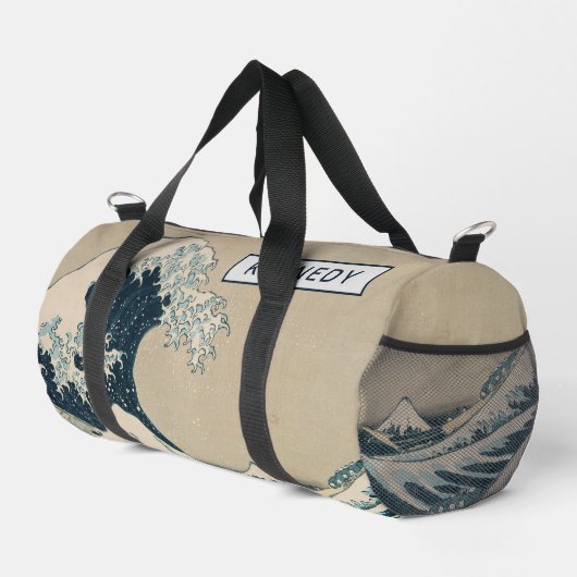 Die große Welle vor Kanagawa Duffle Bag (Rechte Ecke)