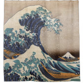 Die große Welle vor Kanagawa Duschvorhang (Vorderseite)
