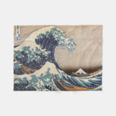 Die große Welle vor Kanagawa Fleecedecke (Vorderseite (Horizontal))