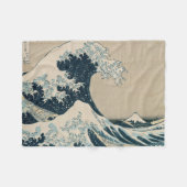 Die große Welle vor Kanagawa Fleecedecke (Vorderseite (Horizontal))