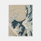 Die große Welle vor Kanagawa Fleecedecke (Vorderseite)