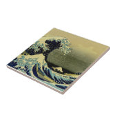 Die große Welle vor Kanagawa Fliese (Seite)