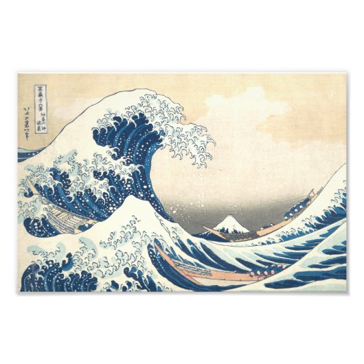 Die große Welle vor Kanagawa Fotodruck (Vorne)