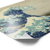 Die große Welle vor Kanagawa Fotodruck (Ecke)