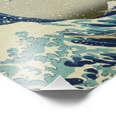 Die große Welle vor Kanagawa Fotodruck (Ecke)