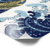 Die große Welle vor Kanagawa Fotodruck (Ecke)