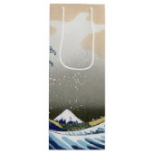 Die große Welle vor Kanagawa Geschenktüte Für Weinflaschen (Vorderseite)