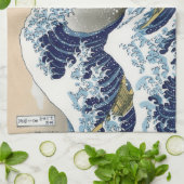 Die große Welle vor Kanagawa Geschirrtuch (Gefaltet)