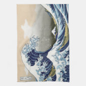 Die große Welle vor Kanagawa Geschirrtuch (Vertikal)