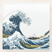 Die große Welle vor Kanagawa Glasuntersetzer (Vorderseite)