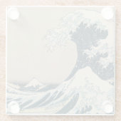 Die große Welle vor Kanagawa Glasuntersetzer (Rückseite)