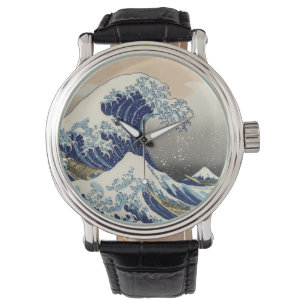 Die große Welle vor Kanagawa Hokusai Armbanduhr