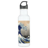 Die große Welle vor Kanagawa Hokusai Edelstahlflasche (Vorderseite)