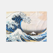 Die große Welle vor Kanagawa, Hokusai Fleecedecke (Vorderseite (Horizontal))