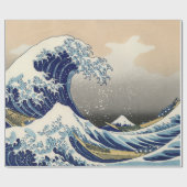 Die große Welle vor Kanagawa Hokusai Geschenkpapier (Flach)