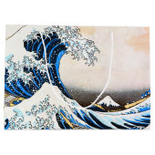 Die große Welle vor Kanagawa, Hokusai Großgeschenk Geschenktüte (Rückseite)