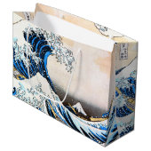 Die große Welle vor Kanagawa, Hokusai Großgeschenk Große Geschenktüte (Vorderseite Schrägansicht)