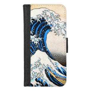 Die große Welle vor Kanagawa, Hokusai iPhone 8/7 Geldbeutel-Hülle