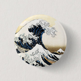 Die große Welle vor Kanagawa Hokusai, japanische K Button