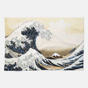 Die große Welle vor Kanagawa Hokusai, japanische K Geschirrtuch