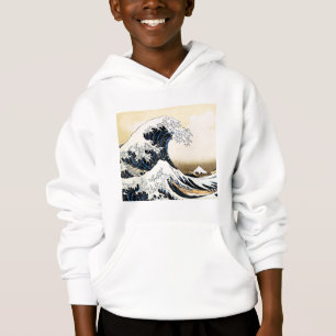 Die große Welle vor Kanagawa Hokusai, japanische K Hoodie