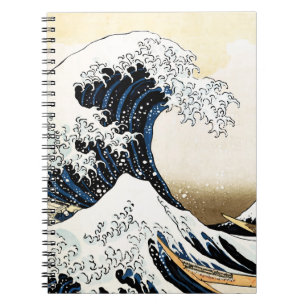 Die große Welle vor Kanagawa Hokusai, japanische K Notizblock
