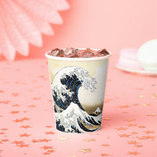 Die große Welle vor Kanagawa Hokusai, japanische K Pappbecher
