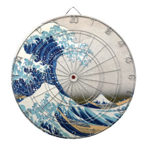 Die große Welle vor Kanagawa Hokusai japanische Ku Dartscheibe
