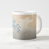 Die große Welle vor Kanagawa Hokusai Jumbo-Tasse (Vorderseite Rechts)