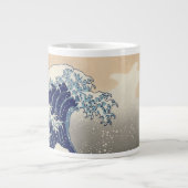 Die große Welle vor Kanagawa Hokusai Jumbo-Tasse (Vorderseite)