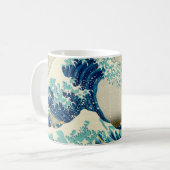 Die große Welle vor Kanagawa - Hokusai Kaffeetasse (Vorderseite Links)