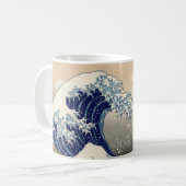 Die große Welle vor Kanagawa Hokusai Kaffeetasse (Vorderseite Links)