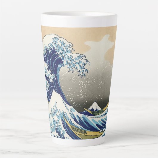 Die große Welle vor Kanagawa Hokusai Katsushika Milchtasse (Vorderseite)
