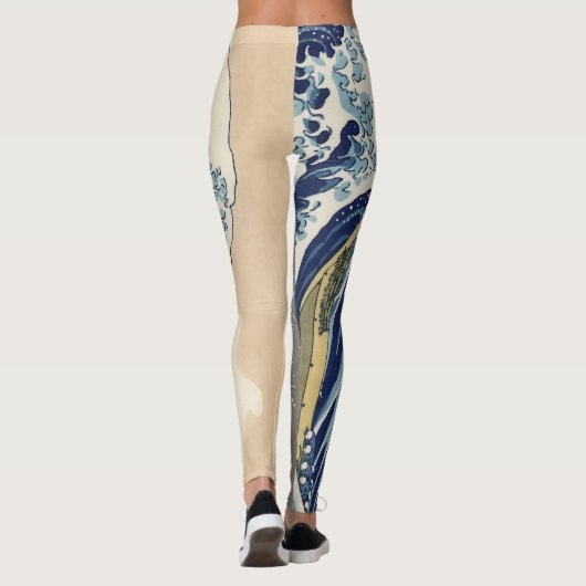 Die große Welle vor Kanagawa Hokusai Leggings (Rückseite)