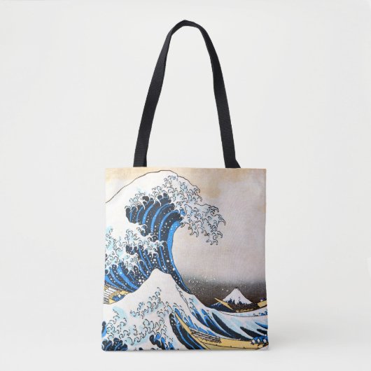 Die große Welle vor Kanagawa, Hokusai Tasche (Vorderseite)