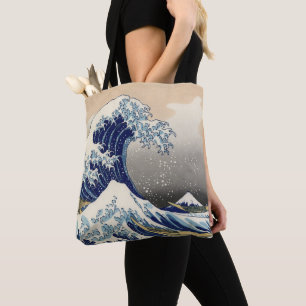 Die große Welle vor Kanagawa Hokusai Tasche