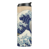 Die große Welle vor Kanagawa Hokusai Thermosbecher (Nach links gedreht)