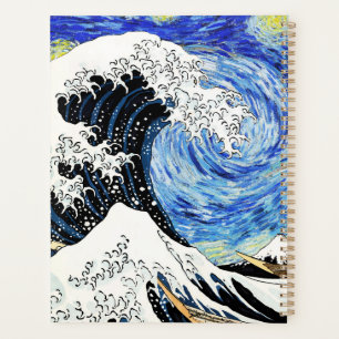 Die große Welle vor Kanagawa in Sternennacht Planer