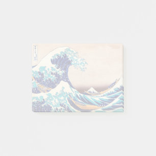 Die große Welle vor Kanagawa Japanische Vintage-Fi Post-it Klebezettel