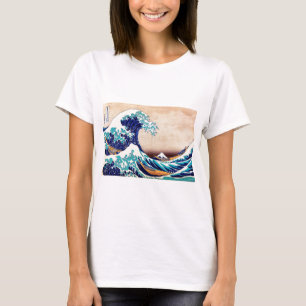 Die große Welle vor Kanagawa Japanischer Holzschni T-Shirt