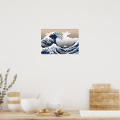 Die große Welle vor Kanagawa Japanischer Kunstdruc Poster (Küche)