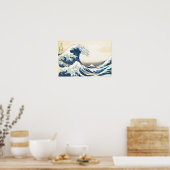 Die große Welle vor Kanagawa Japanischer Kunstdruc Poster (Küche)